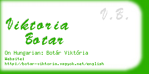 viktoria botar business card